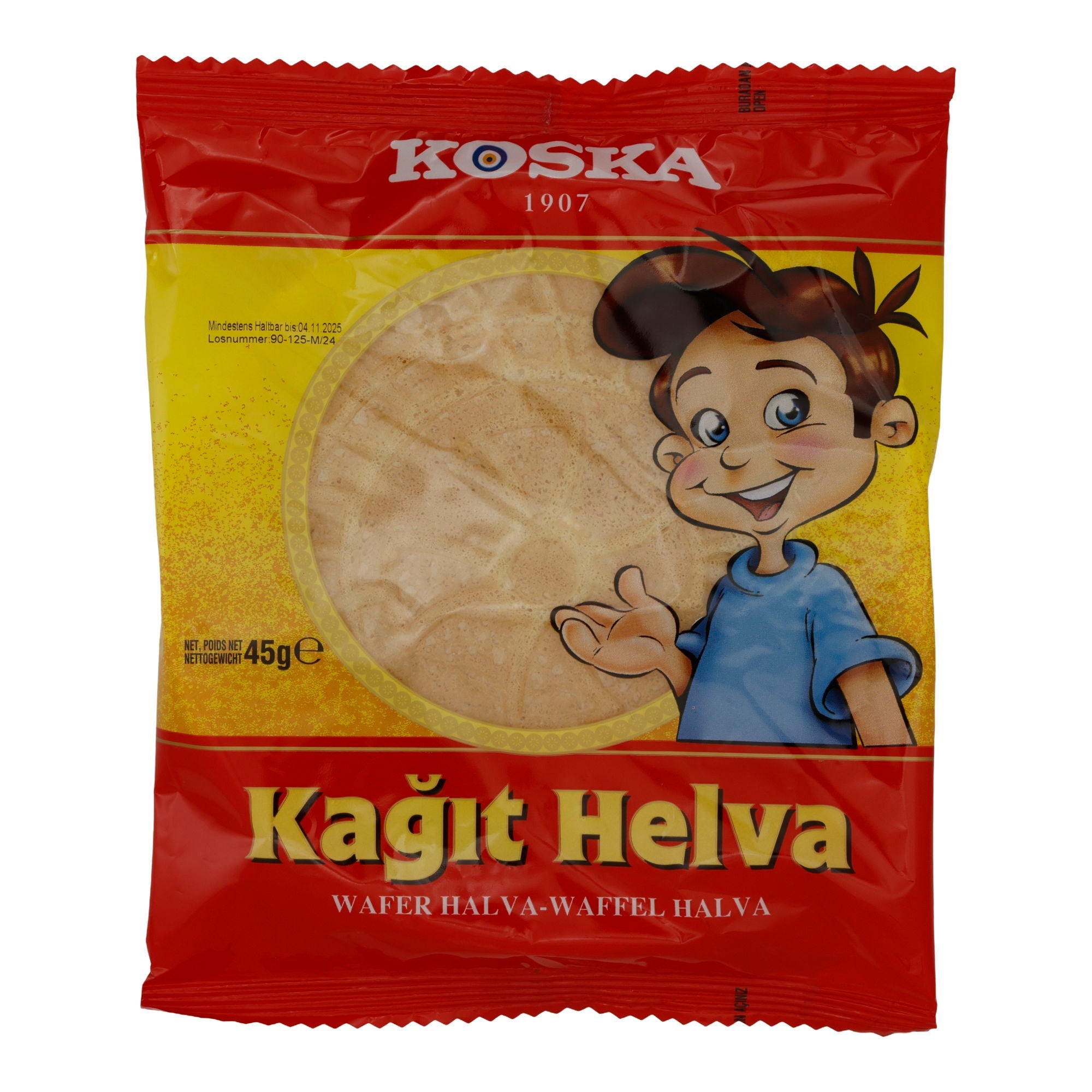 Waffel Koska Kağıt Helva | Gebäck | traditionelle türkische Waffelhalva | 45 g KOSKA